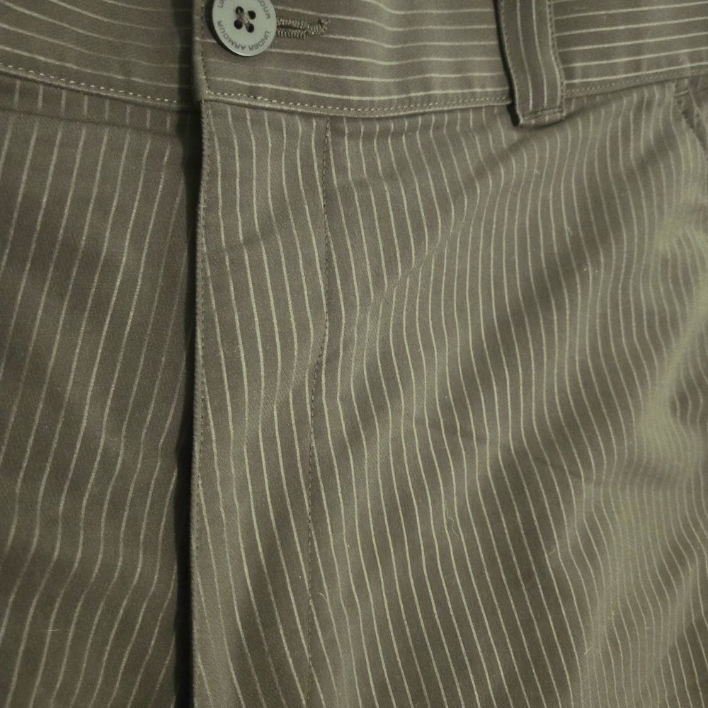 Under Armour Men’s HeatGear Match Play Golf Shorts - Green Pinstripe - Picture 3 of 5
